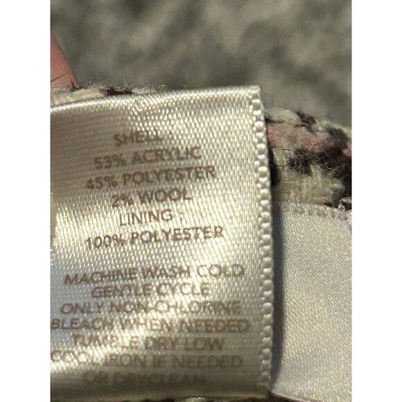 Loft size 12 women's tweed skirt brown cream mini pencil - Picture 5 of 5